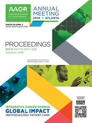 cover image of AACR 2019 Proceedings